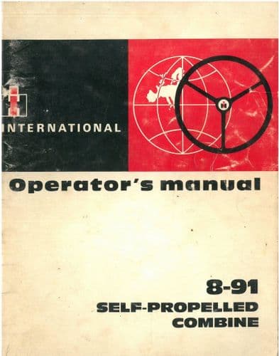 McCormick International Combine 8-91 Operators Manual