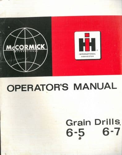 IH International Harvester Farmall Cub 174 Seed Planter Unit Manual Combination IH International Harvester Farmall Cub 174 Seed Planter Unit Manual Combination
