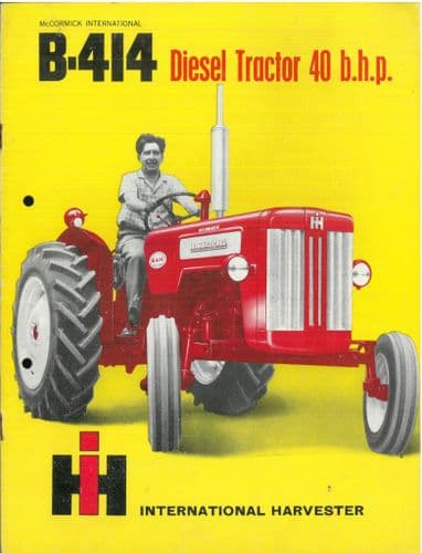 McCormick International Tractor B414 Brochure - B 414 Yellow Background