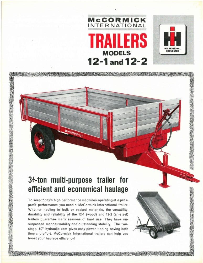 McCormick International Trailer 121 & 122 Brochure