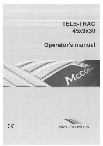 McCormick TeleTrac 45x9x30 Operators Manual