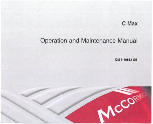 McCormick Tractor C60 C75 C85 C95 C105 Operators Manual - C Max and C Max Powershuttle