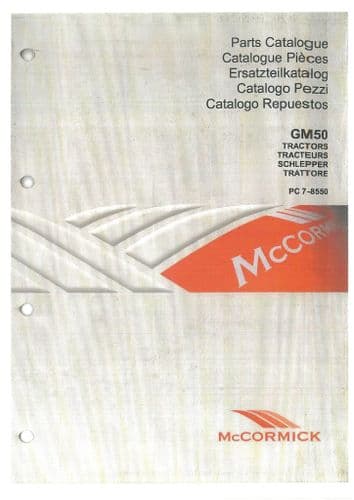 McCormick Tractor GM50 Parts Manual