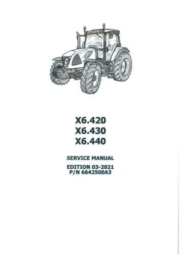 McCormick Tractor X6.420 X6.430 X6.440 Workshop Service Manual