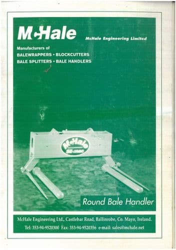 McHale  Bale Handler Operators Manual and Spare Parts Manual