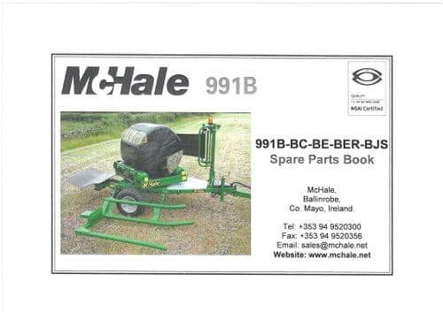 McHale Balewrapper 991B Series Parts Manual 991BC 991BJS 991BE 991BER 991 BC BJS BE BER