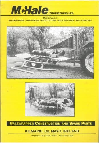 McHale Balewrapper From 5000 to 7000 Series - Operators Manual and Parts List
