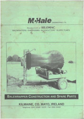 McHale Silomac Round Balewrapper Parts Manual - ORIGINAL
