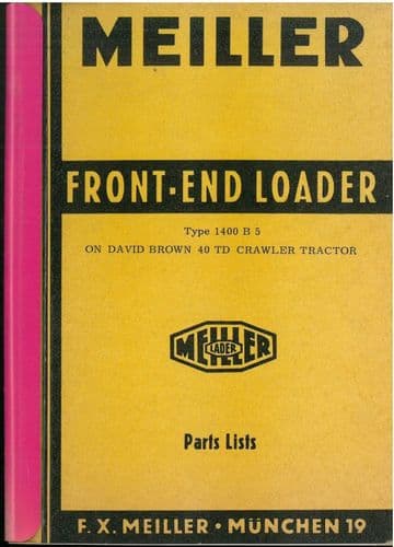 Meiller Front End Loader 1400B5 Parts Manual - 1400 B 5