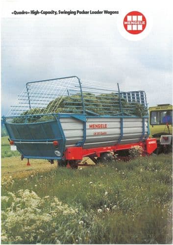 Mengele Forager Model LW210T LW320T LW290 LW310 LW370 Brochure Forage Harvester