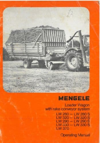 Mengele Loader Wagons LW 280, 290, 320, 330, 370 & 280 320 290 330 S Operators Manual
