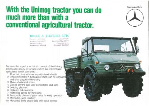Mercedes Benz Unimog Brochure - More Than A Conventional Agriculture Tractor