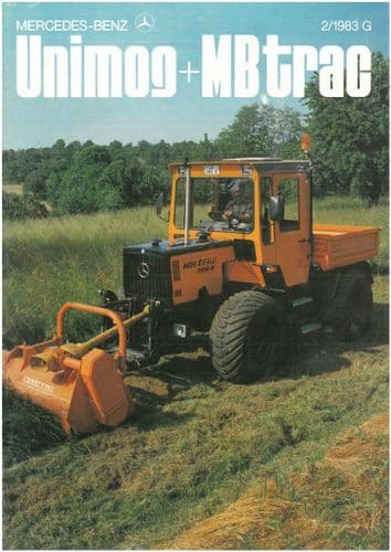 Mercedes Benz Unimog & MBtrac Tractor 1983 Brochure