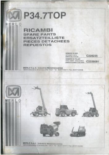 Merlo Ricambi P34.7 TOP Parts Manual