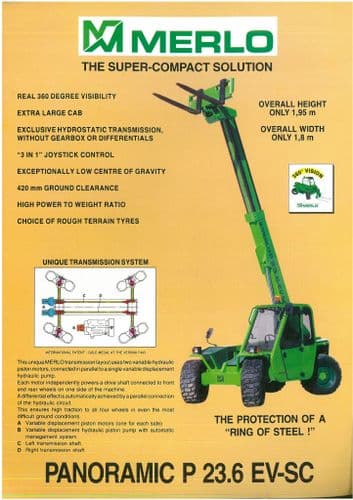 Merlo Telehandler Panoramic P23 6 EV-SC Brochure
