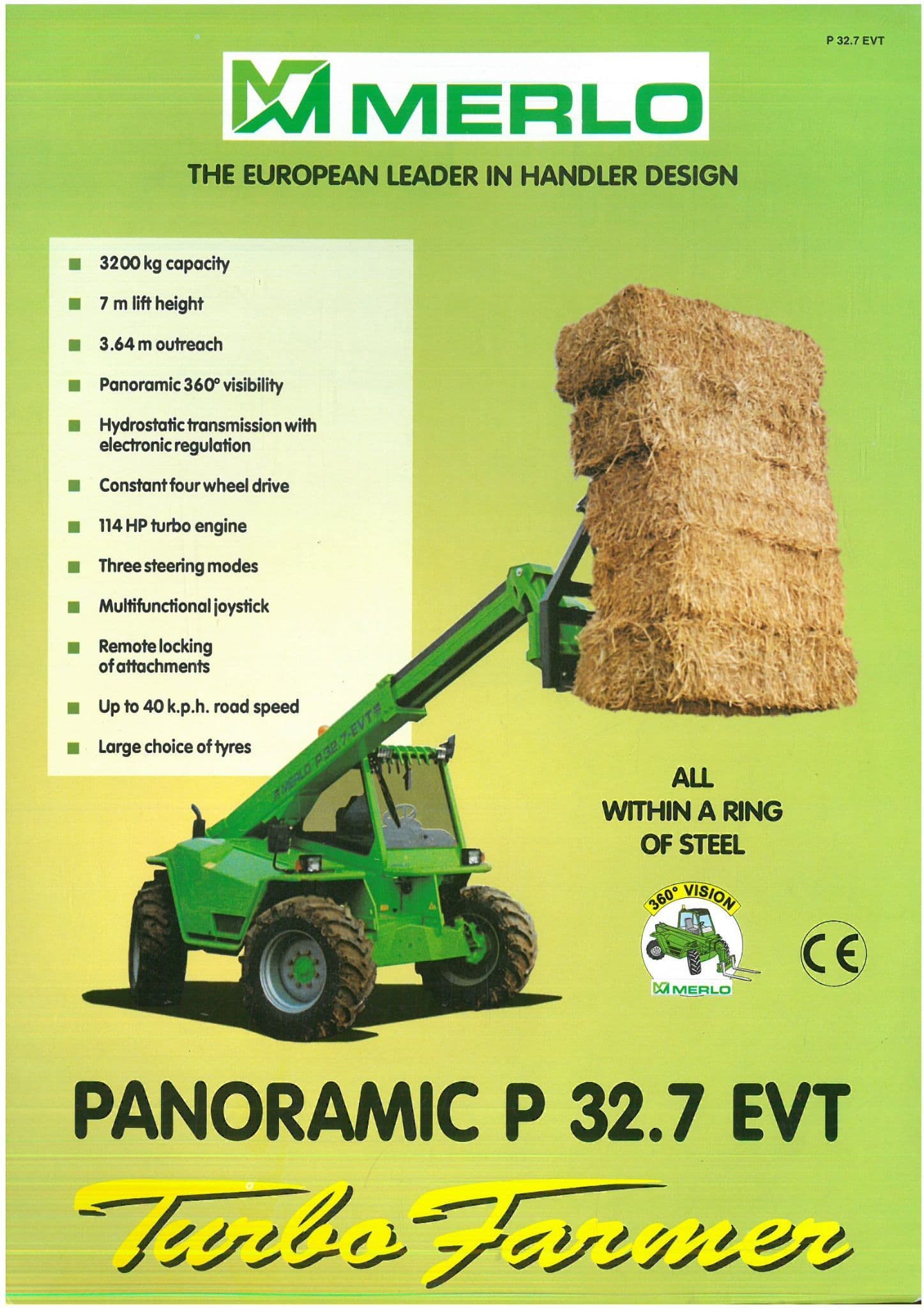 Merlo Telehandler Panoramic P32 7 EVT Brochure