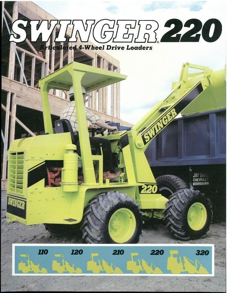 Mil Master Loader MIL Swinger 220 Articulated 4-Wheel Drive Loader Brochure