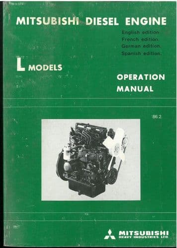 Mitsubishi Diesel Engine L Models Operators Manual