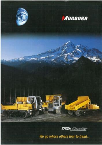 Morooka Trax Carrier Tractors 300, 600, 800, 1500, 2200, 3300 Brochure