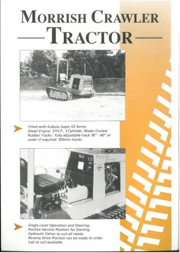 Morrish Crawler Tractor Brochure