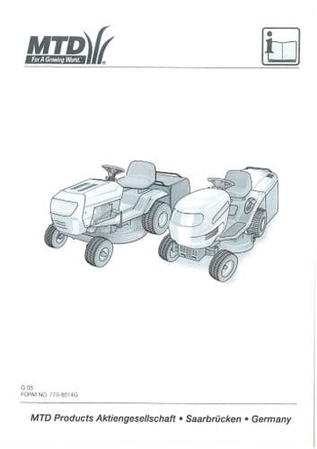 MTD 4660L Lawn Tractor Operators Manual