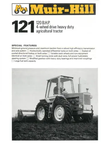 Muir Hill Tractor 121 Brochure
