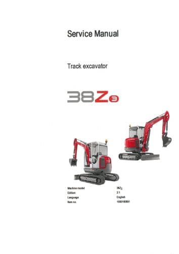 Neuson Excavator 38Z3 Workshop Service Manual