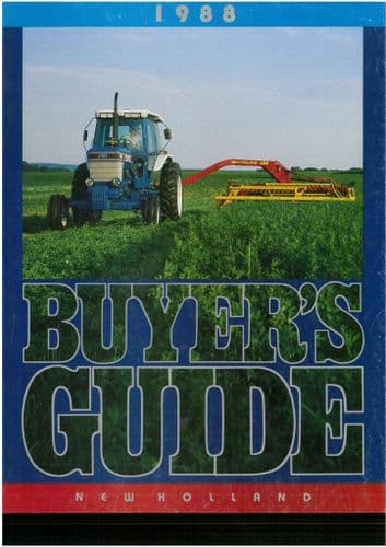 New Holland 1988 Equipment Buyers Guide Brochure
