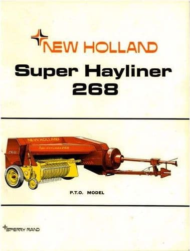 New Holland Baler 268 Super Hayliner Operators Manual
