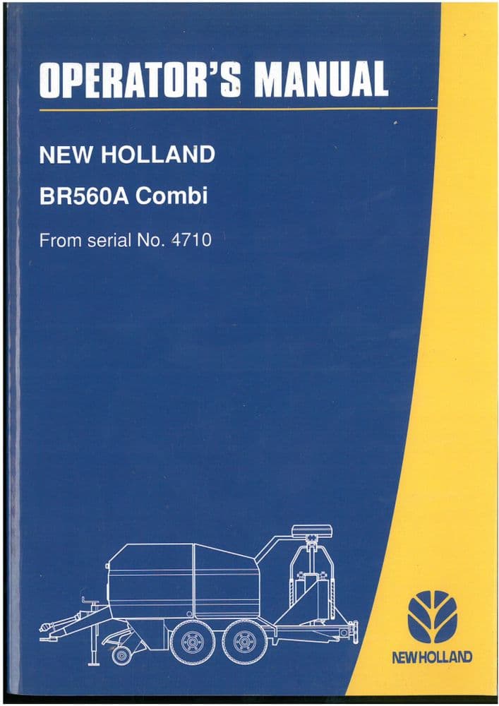 New Holland Baler BR560A Combi Operators Manual