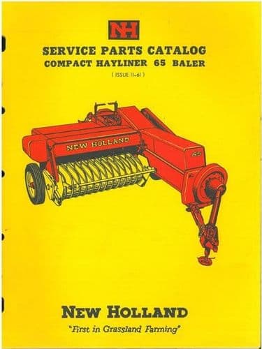 New Holland Baler Compact Hayliner 65 Parts Manual