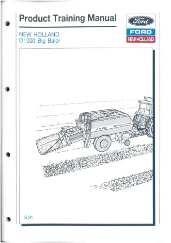 New Holland Big Baler D1000 Product Information Brochure Manual