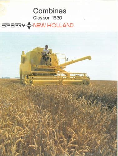 New Holland Clayson Combine 1530 Brochure