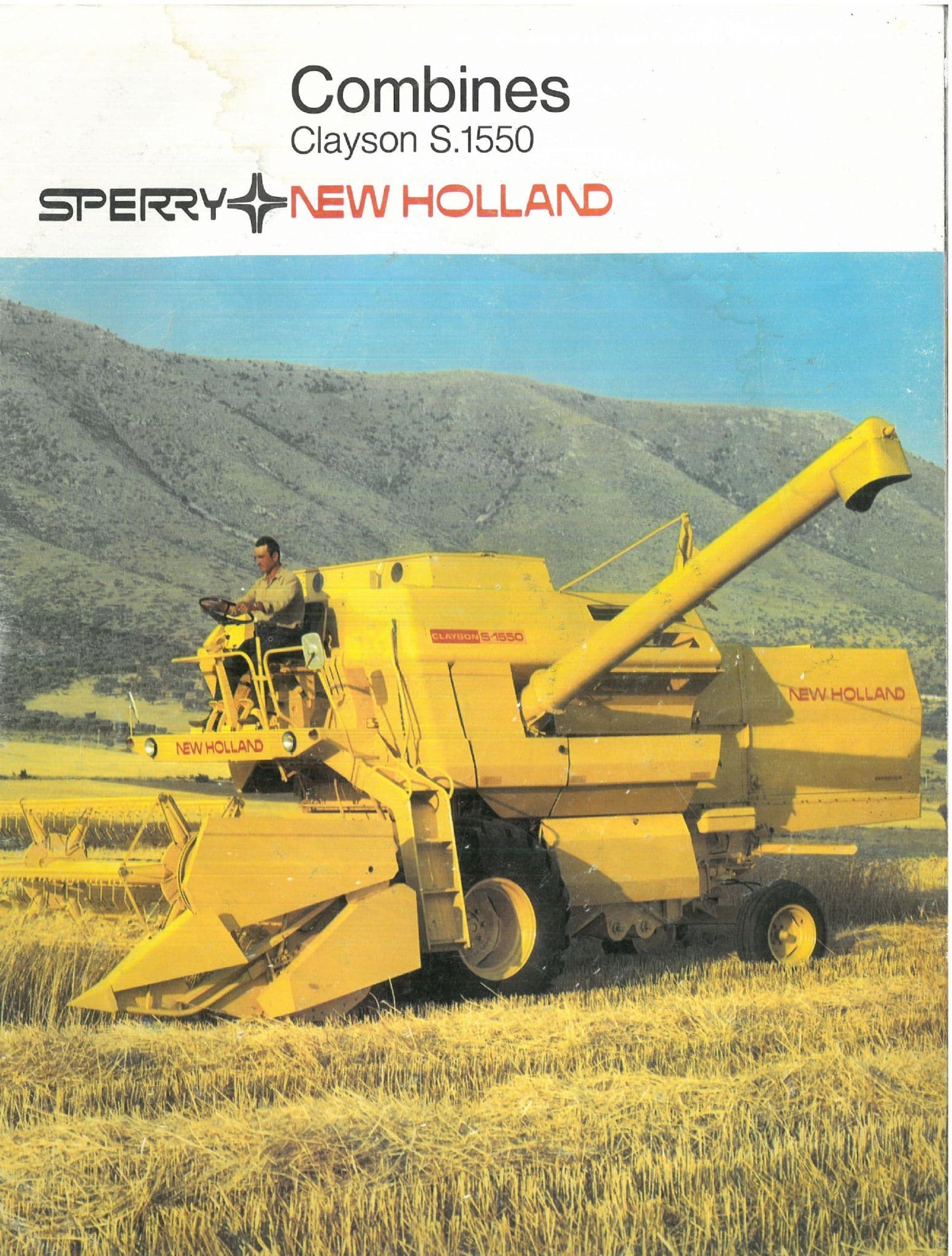 Clayson New Holland Clayson Combine S 1550 Brochure