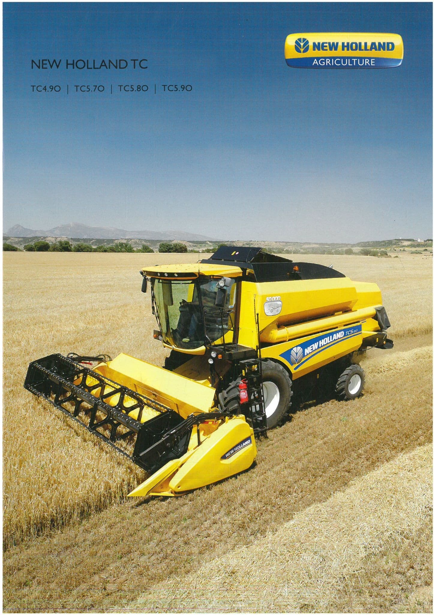 New Holland Combine TC Series - TC4 90 TC5 70 TC5 80 and TC5 90 Brochure