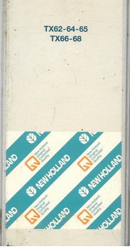 New Holland Combine TX62 TX64 TX65 TX66 TX68 Parts Manual