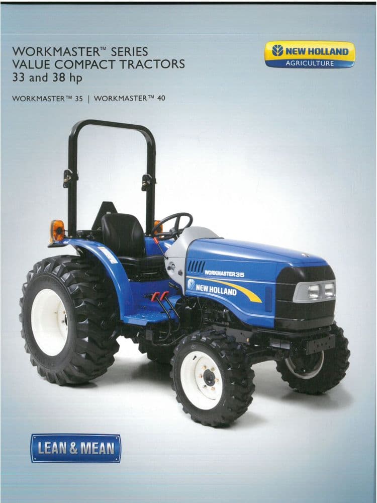 New Holland Compact Tractor WorkMaster 35 WorkMaster 40 Brochure