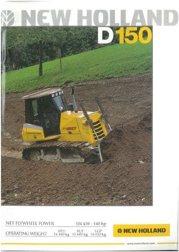New Holland Crawler Dozer D150 Brochure - D 150