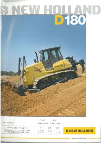 New Holland Crawler Dozer D180 Brochure - D 180