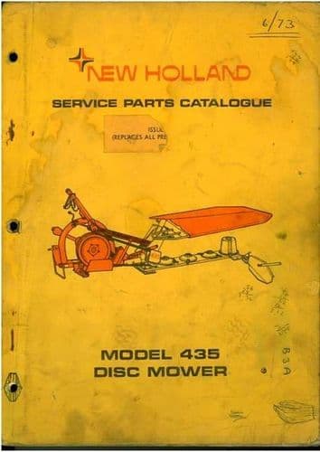 New Holland Disc Mower 435 Parts Manual