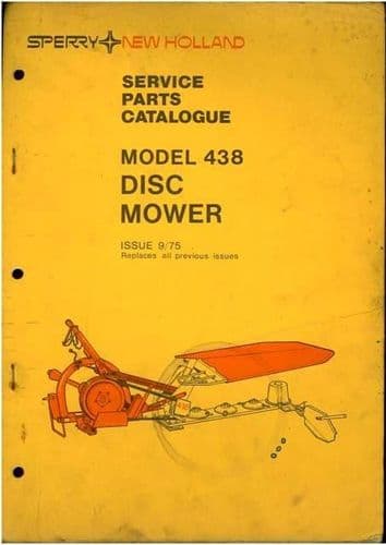 New Holland Disc Mower 438 Parts Manual
