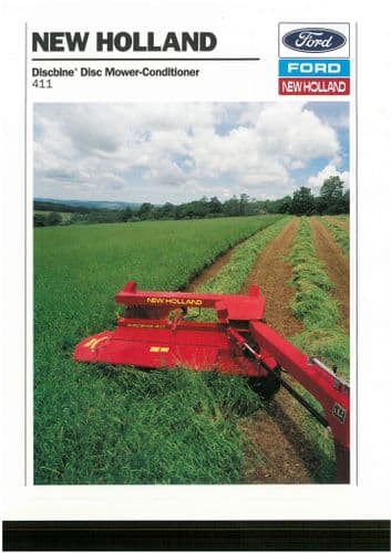 New Holland Discbine Disc Mower-Conditioners 411 Brochure