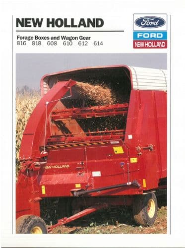 New Holland Forage Box & Wagon Gear 816 818 608 610 612 614  Brochure