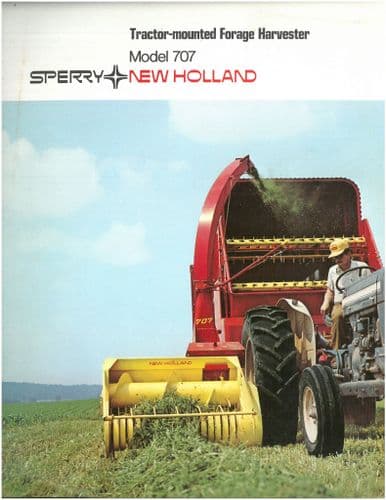New Holland Forager Forage Harvester Tractor Mounted 707 Brochure