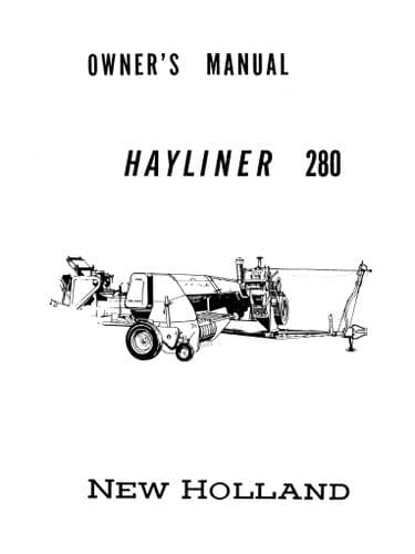 New Holland Hay Baler 280 Operators Manual