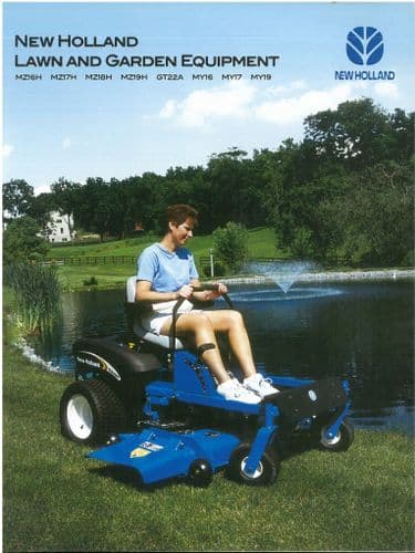 New Holland Lawn & Garden Equipment MZ16H MZ17H MZ18H MZ19H  GT22A MY16 MY17 MY19 Brochure