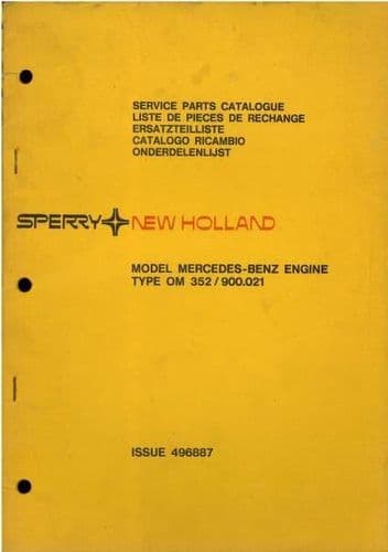 New Holland Mercedes Benz Engine - Model OM352 / 900.021 Parts Manual