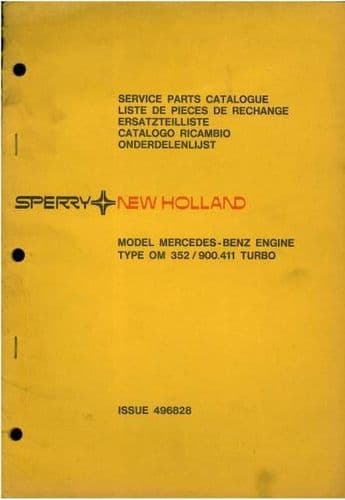 New Holland Mercedes Benz Engine - Model OM352 / 900.411 Turbo Parts Manual