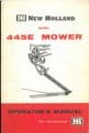 New Holland Mower 445E Operators Manual - ORIGINAL MANUAL