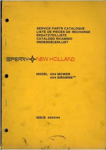 New Holland Mower 484, Girabine 484 Parts Manual